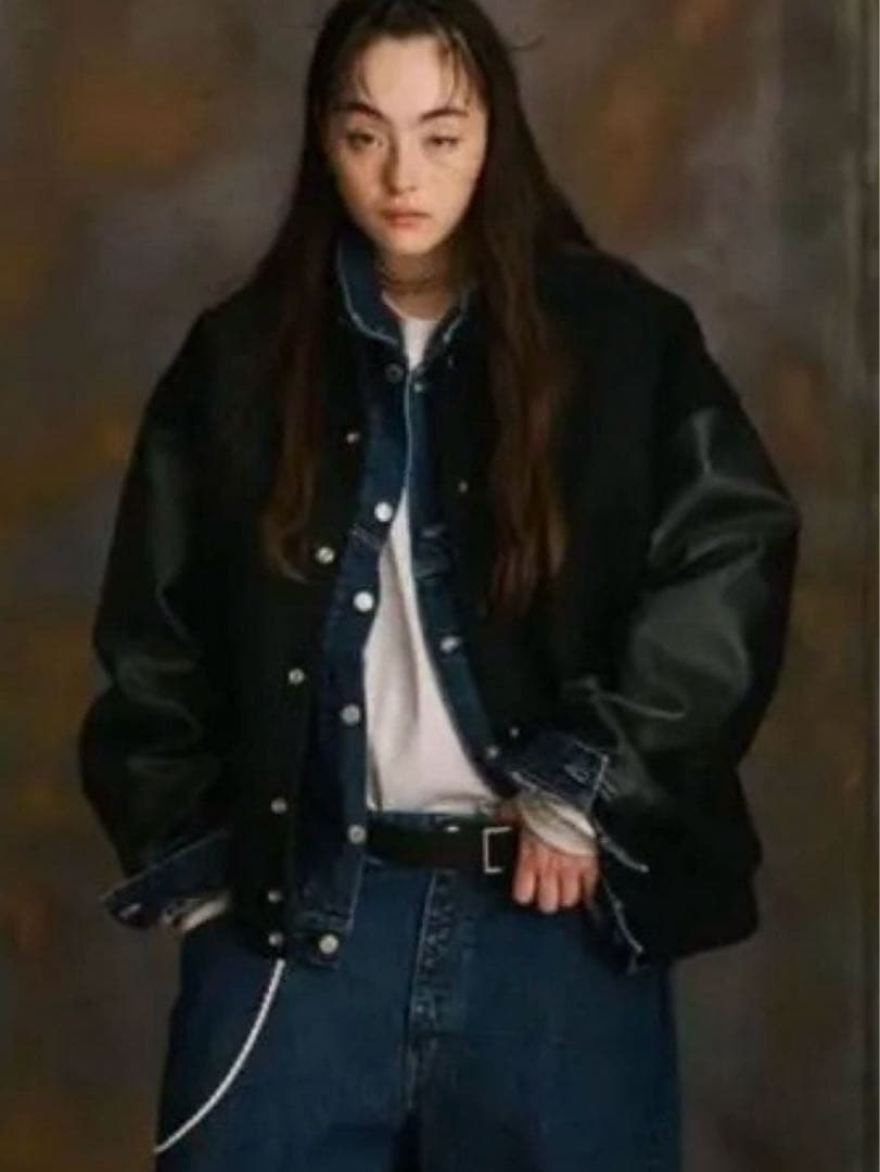 美品1回着用　COOTIE Wool Melton Stadium Jacket