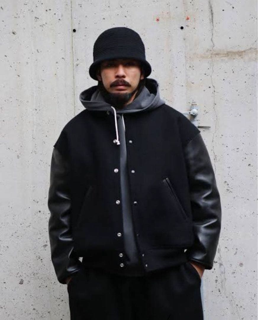 美品1回着用　COOTIE Wool Melton Stadium Jacket