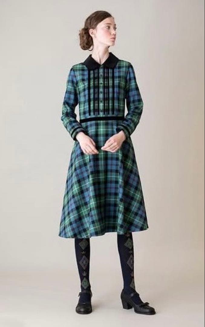 ジェーンマープル　タータンチェックワンピース