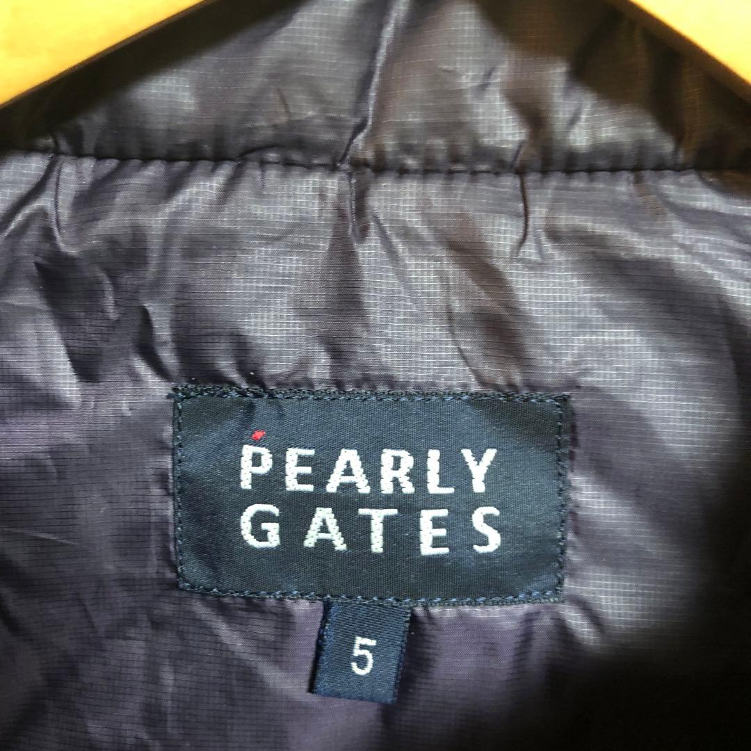 美品　PEARLY GATES 刺繍入りベスト ダークパープル　 メンズXL