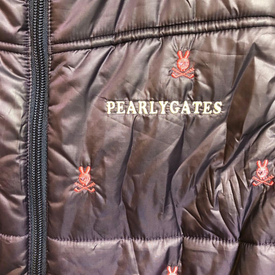 美品　PEARLY GATES 刺繍入りベスト ダークパープル　 メンズXL