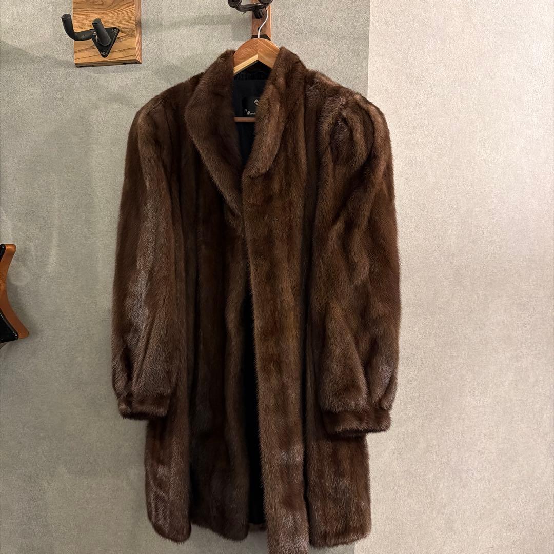 13号 Mario Valentino ファーコート　美品　ミンク