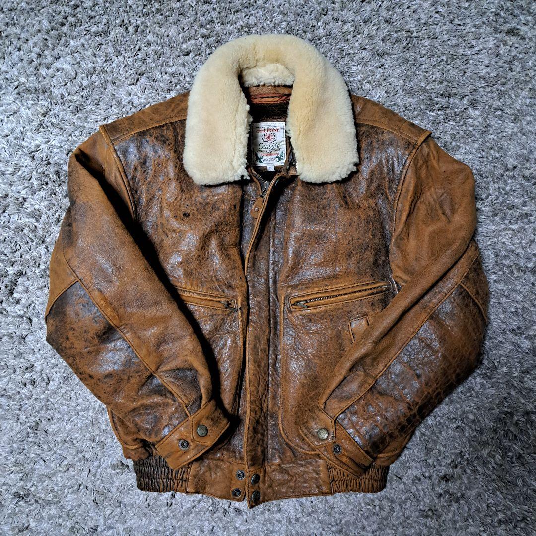 【激渋】90s　GELEONE 　短丈　G-1　フライトジャケット　革ジャン