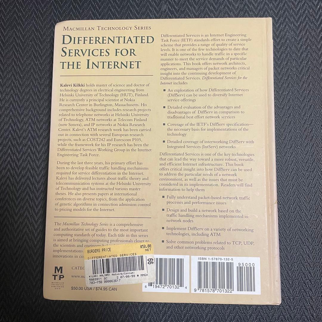 コンピュータ・IT Differentiated Services for the Internet