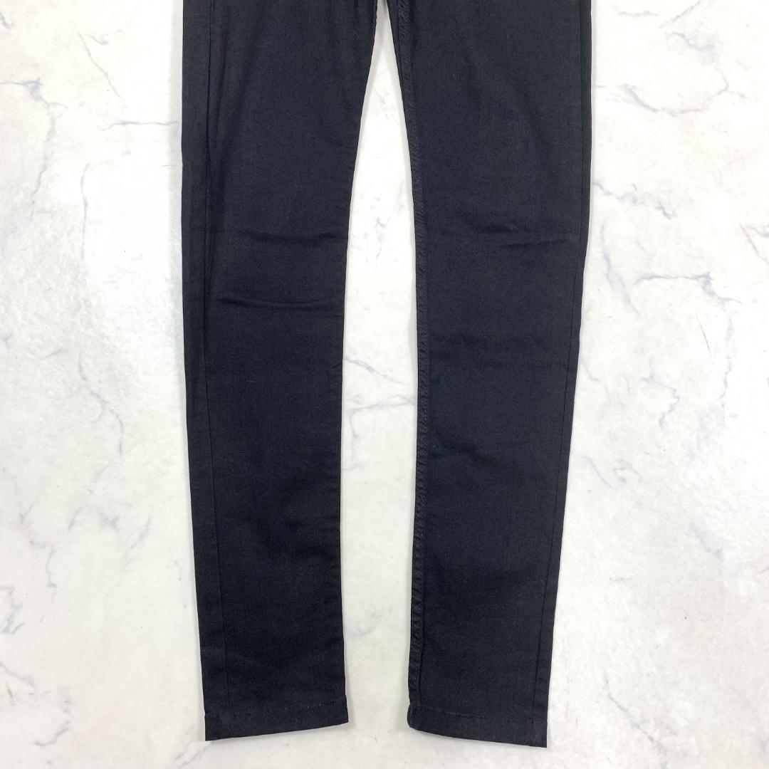 LA7797 リックオウエンス ブラックデニム レギンス コットン S