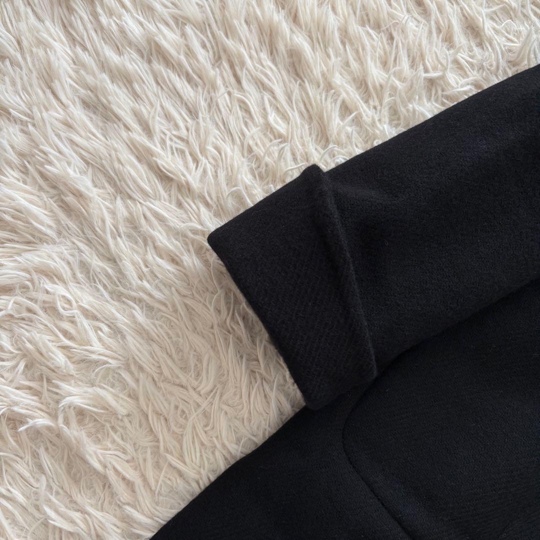 Max&Co クチートアマーノ　大きいサイズ　カシミヤ混ロングコート　黒　44