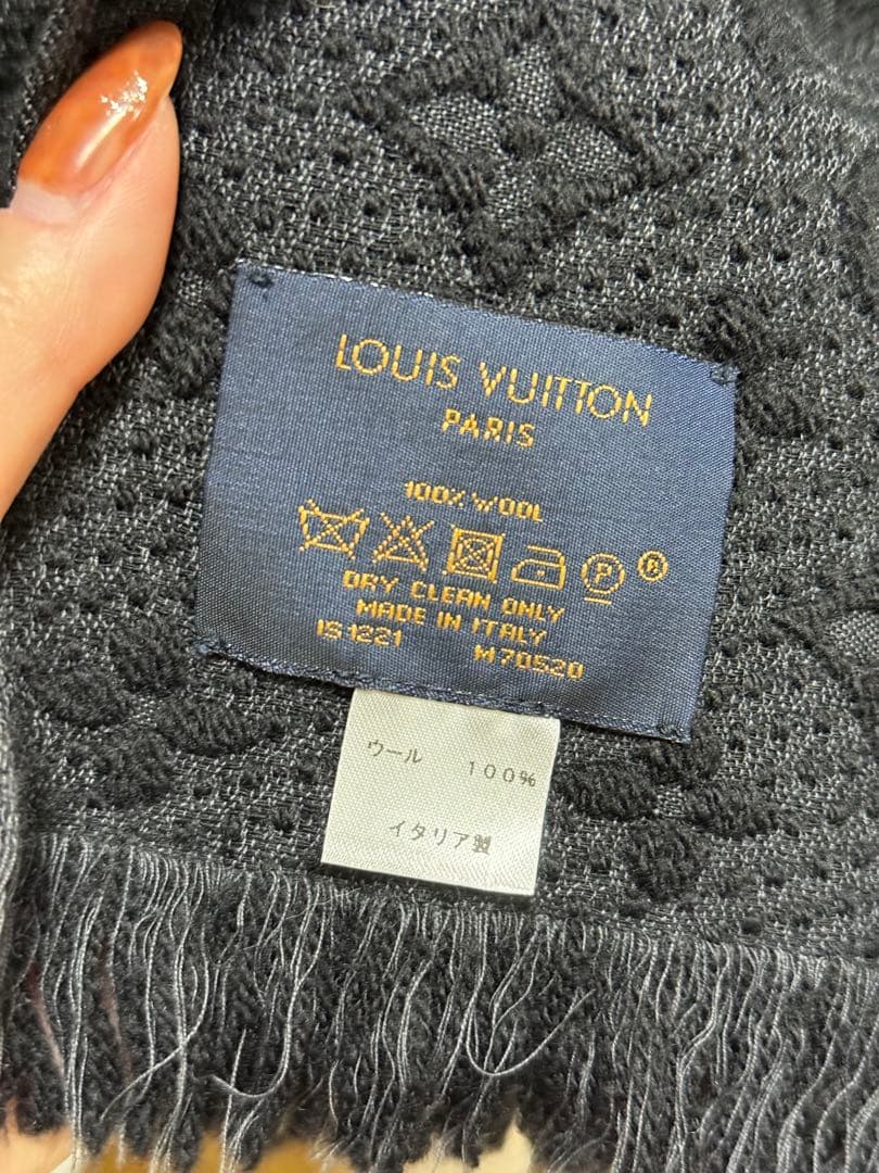 【超美品】LOUIS VUITTON ウール100% マフラー リバーシブル