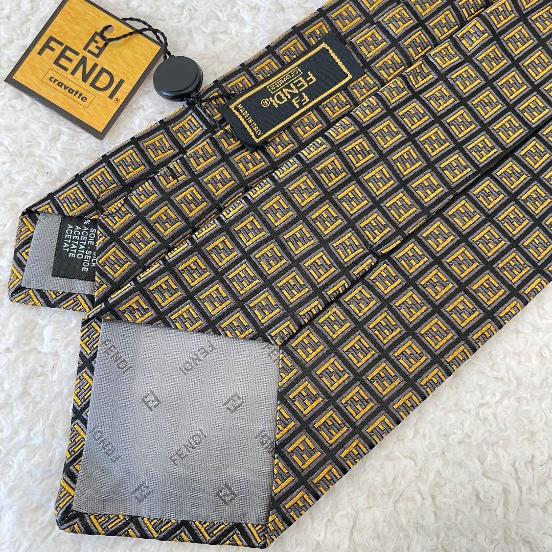 【未使用】FENDI ネクタイ ズッカ柄 フェンディ