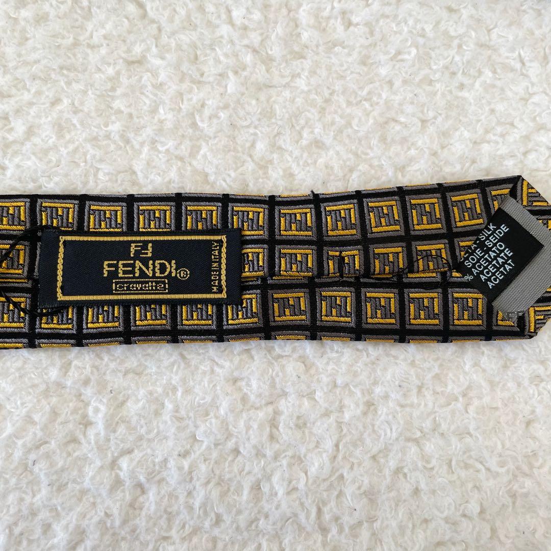 【未使用】FENDI ネクタイ ズッカ柄 フェンディ