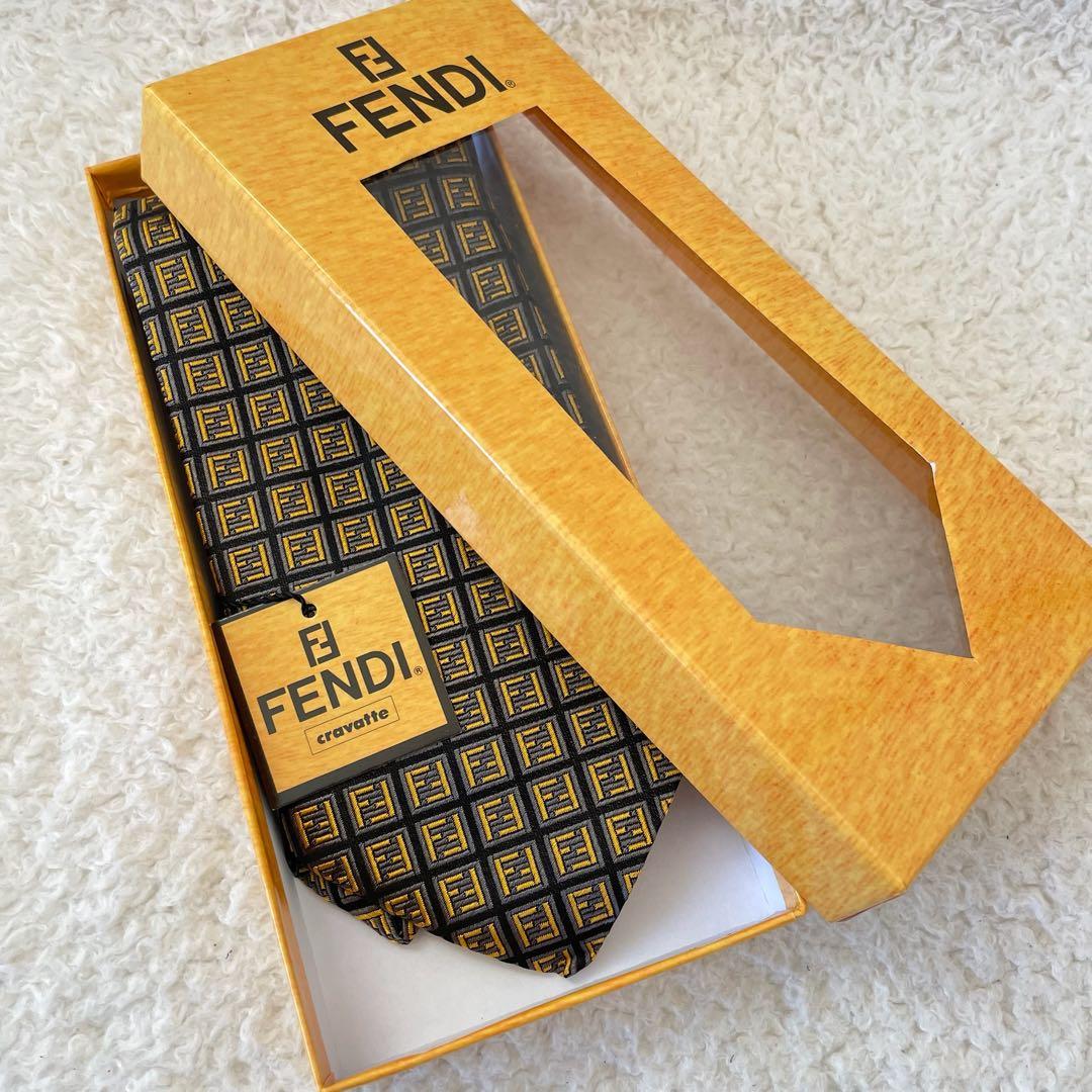 【未使用】FENDI ネクタイ ズッカ柄 フェンディ