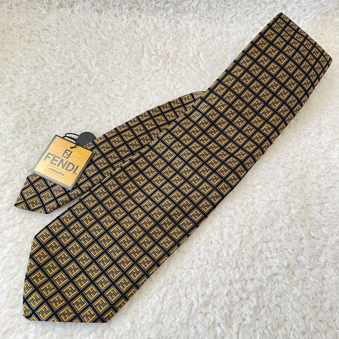 【未使用】FENDI ネクタイ ズッカ柄 フェンディ