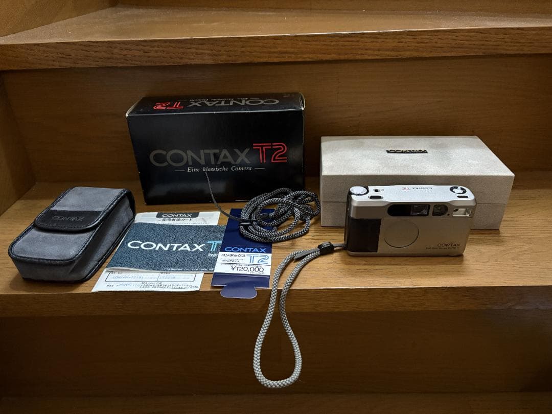 CONTAX T2 コンパクトフィルムカメラ シルバー