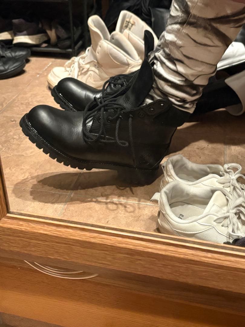 timberland ブラック　ブーツ