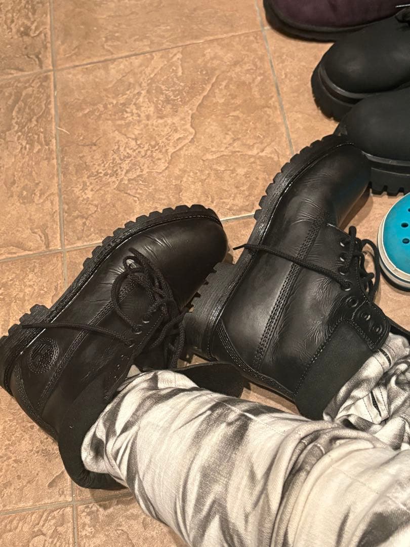 timberland ブラック　ブーツ