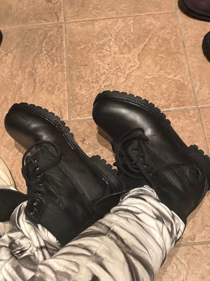 timberland ブラック　ブーツ