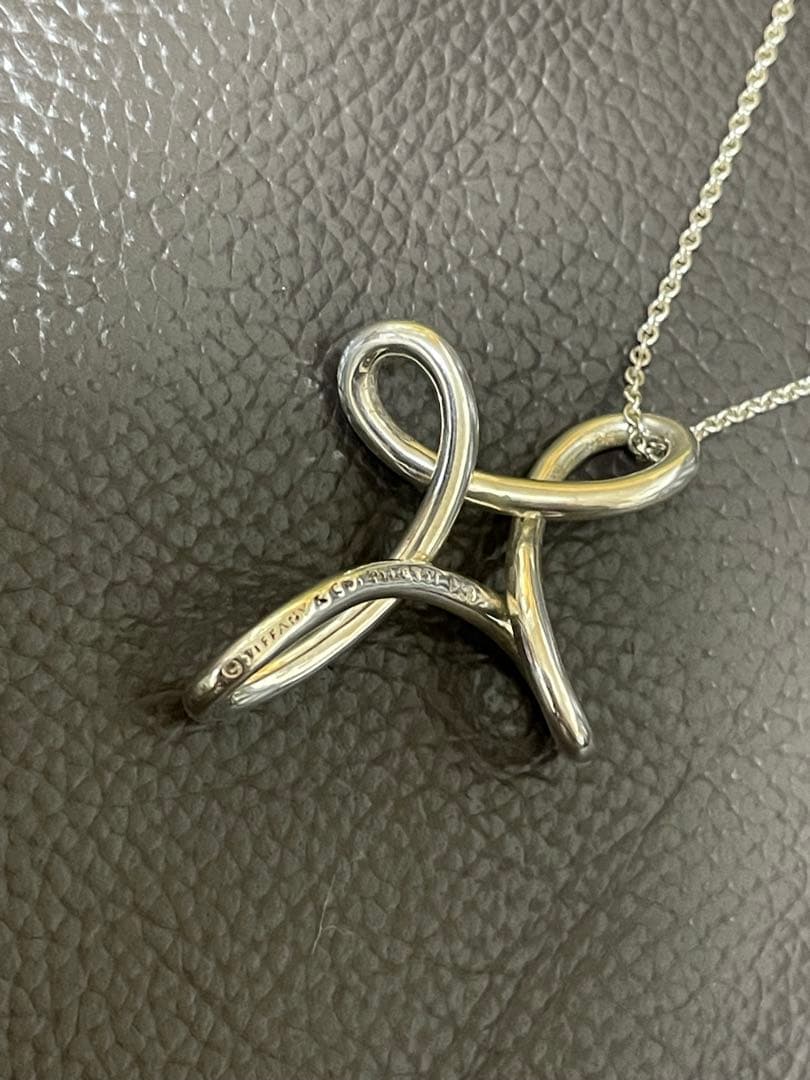ティファニー　インフィニティクロスネックレス　シルバー925 ラージ