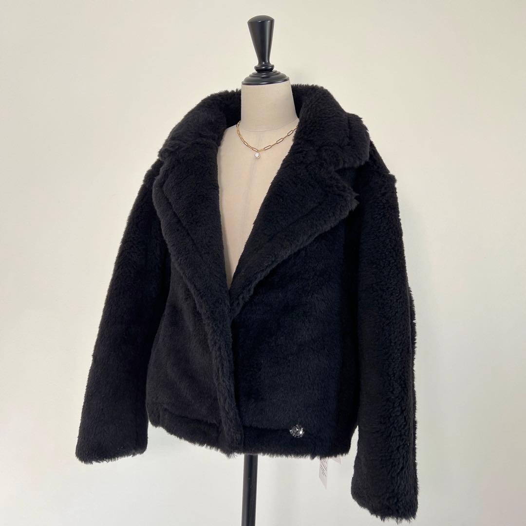 新型最新作❗️ベアクロップドコート アルパカ素材 MaxMaraお好きな方