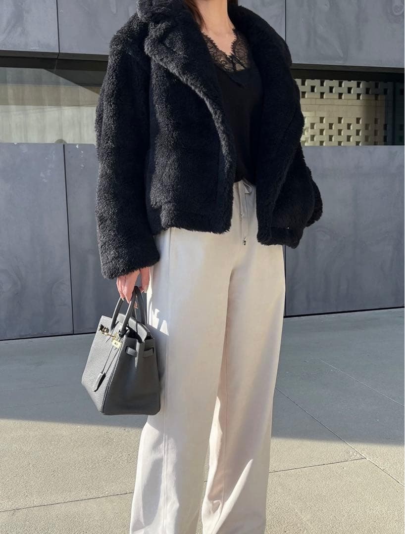 新型最新作❗️ベアクロップドコート アルパカ素材 MaxMaraお好きな方