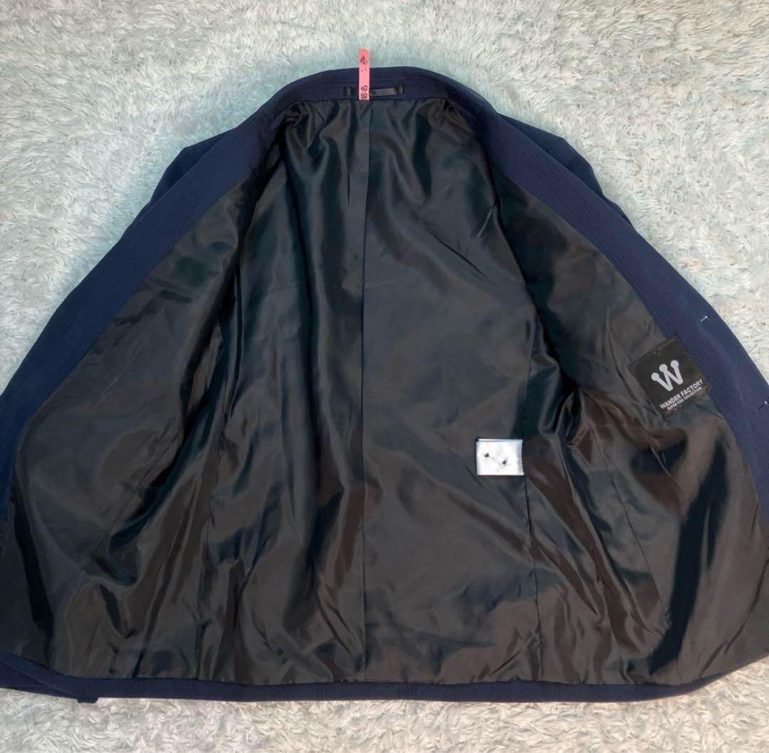 美品 ワンダーファクトリー フォーマル セレモニー スーツ 150 ネイビー