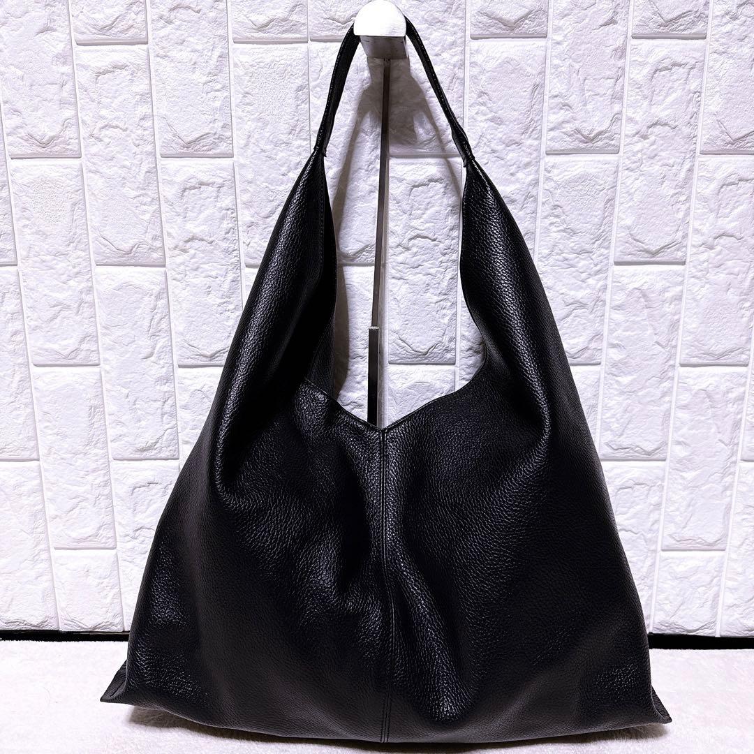 完売品【未使用】オウレンティ ポーチ付きトートバッグ 3way A4 黒 シボ革