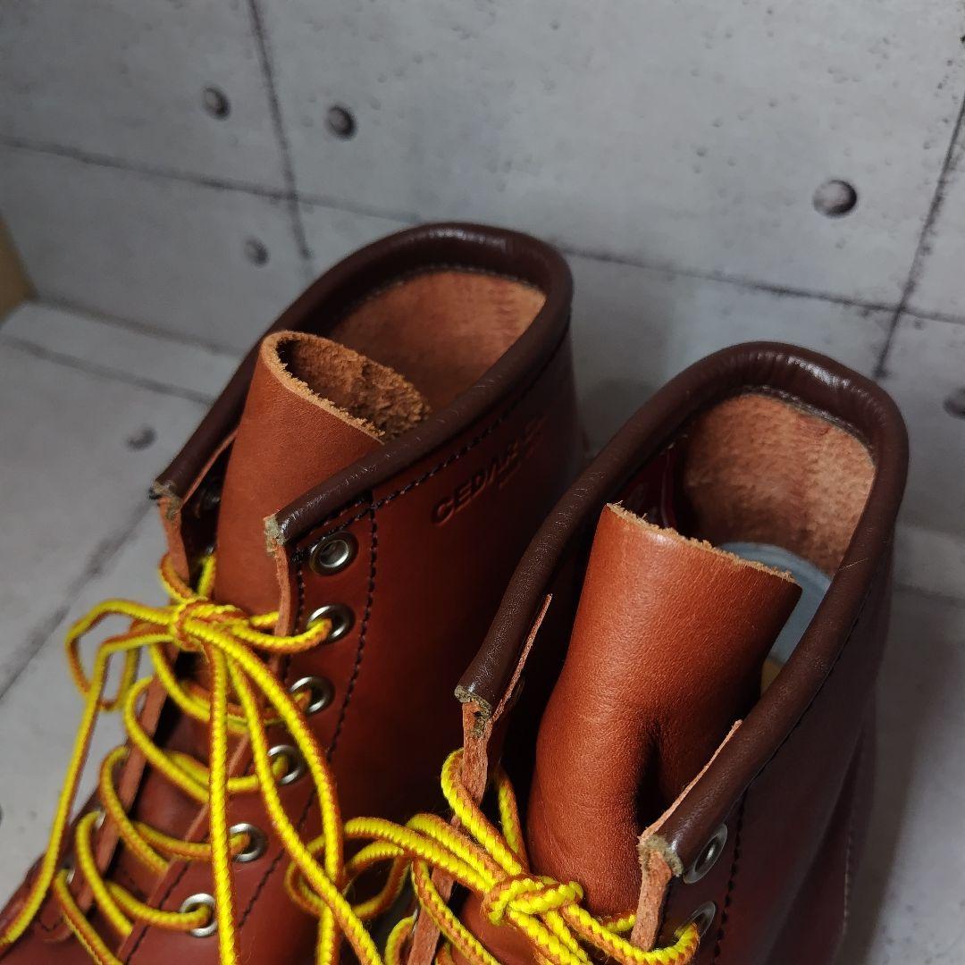 【新品同様】 セダークレスト 本革 26 アイリッシュセッター風 赤茶 ブーツ