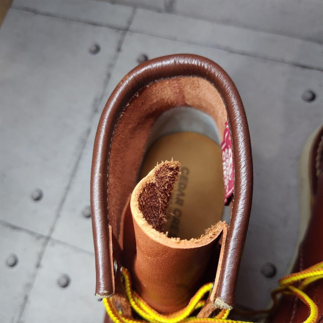 【新品同様】 セダークレスト 本革 26 アイリッシュセッター風 赤茶 ブーツ