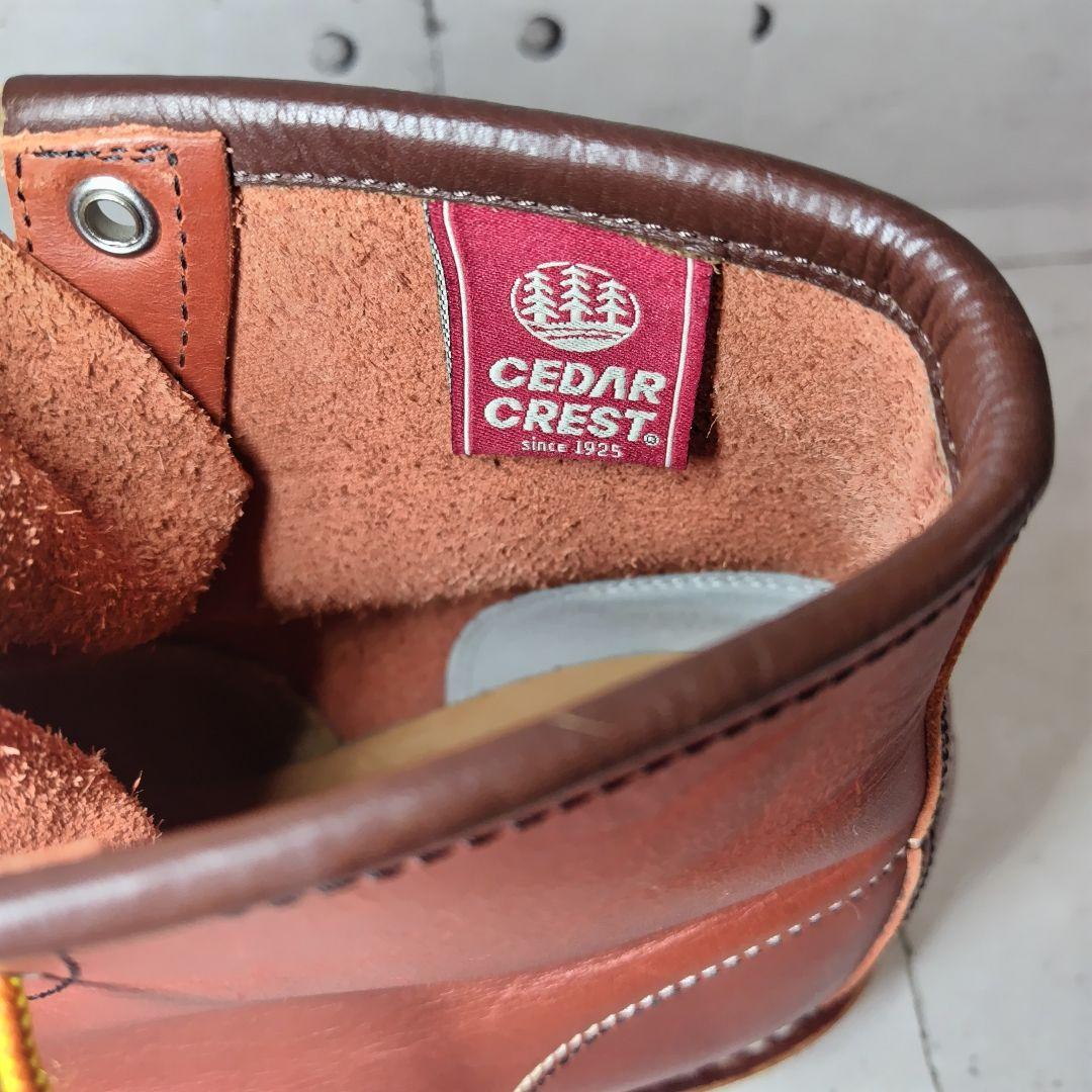 【新品同様】 セダークレスト 本革 26 アイリッシュセッター風 赤茶 ブーツ