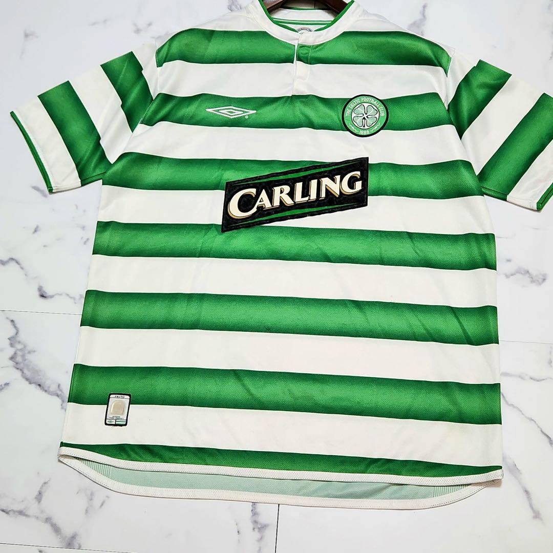 セルティック ユニホーム 2003 100周年 ロゴ 刺繍 アンブロ 半袖シャツ