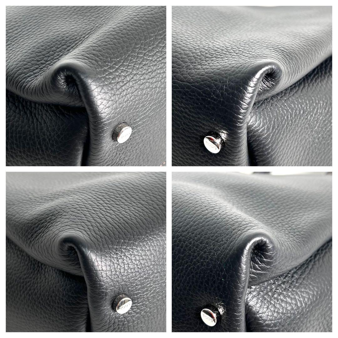 ほぼ未使用 トッズ Tタイムレス マイクロ ハンドバッグ ブラック 2way