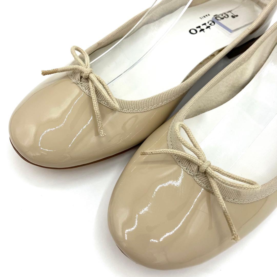 【定番】レペット　サンドリオン　フラット　パンプス　22.5cm リボン