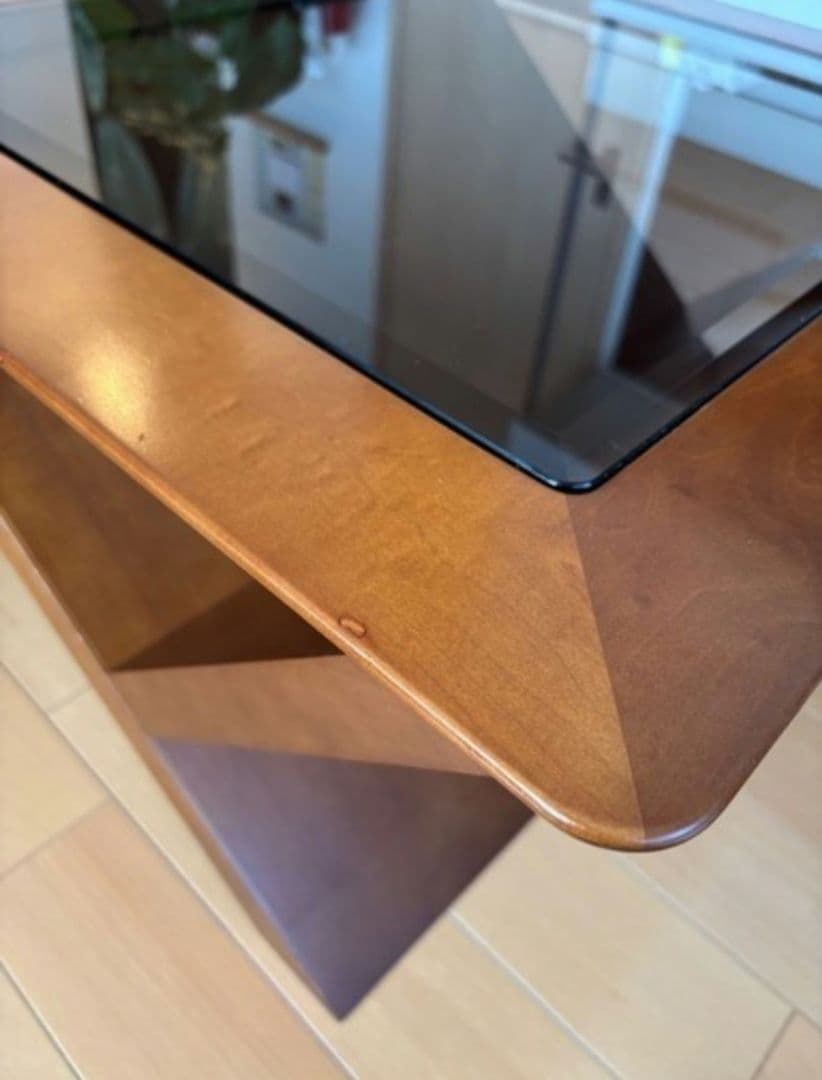 マルニ maruni ローテーブル ガラス デザイナー 木製 アンティーク