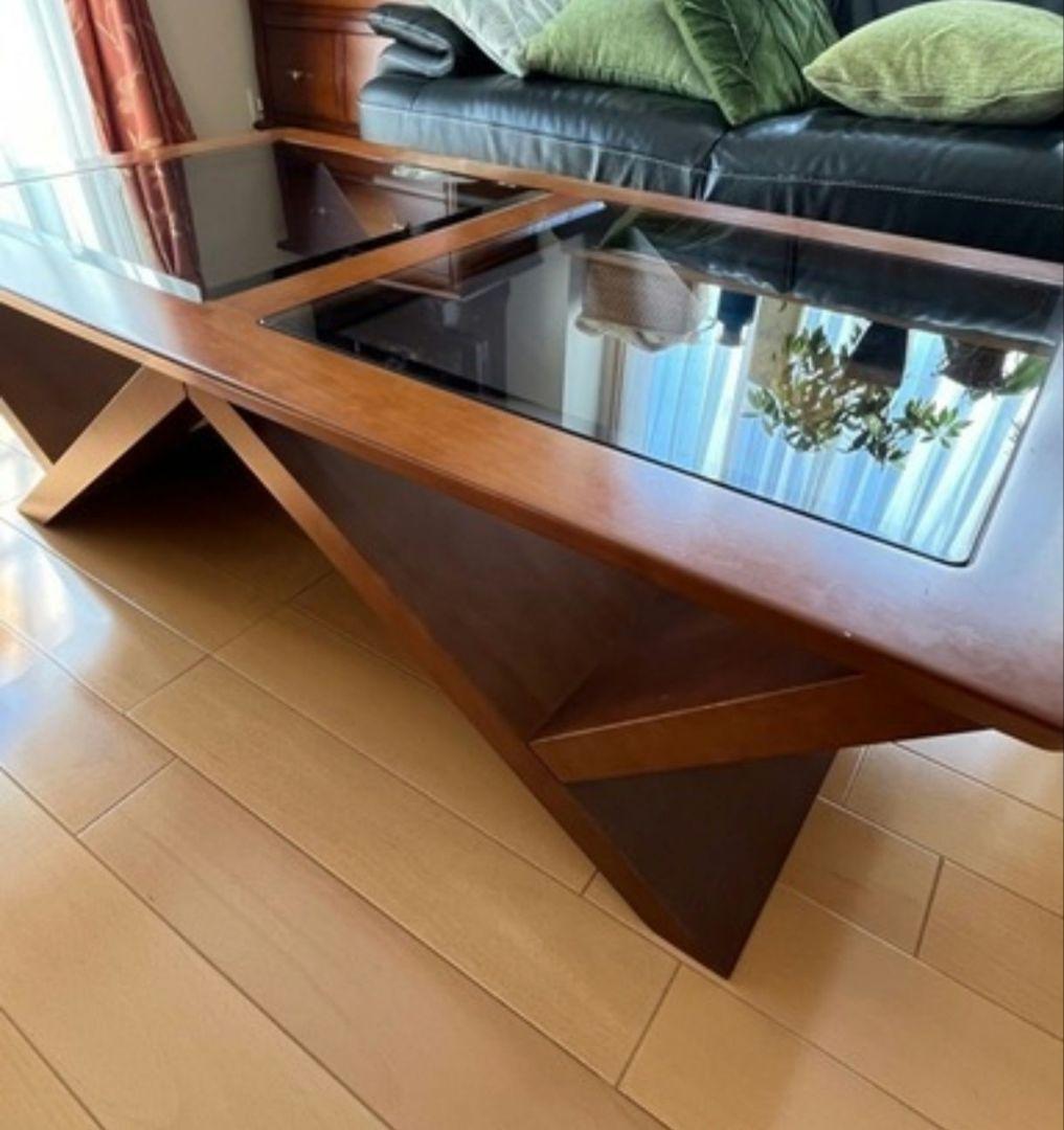 マルニ maruni ローテーブル ガラス デザイナー 木製 アンティーク