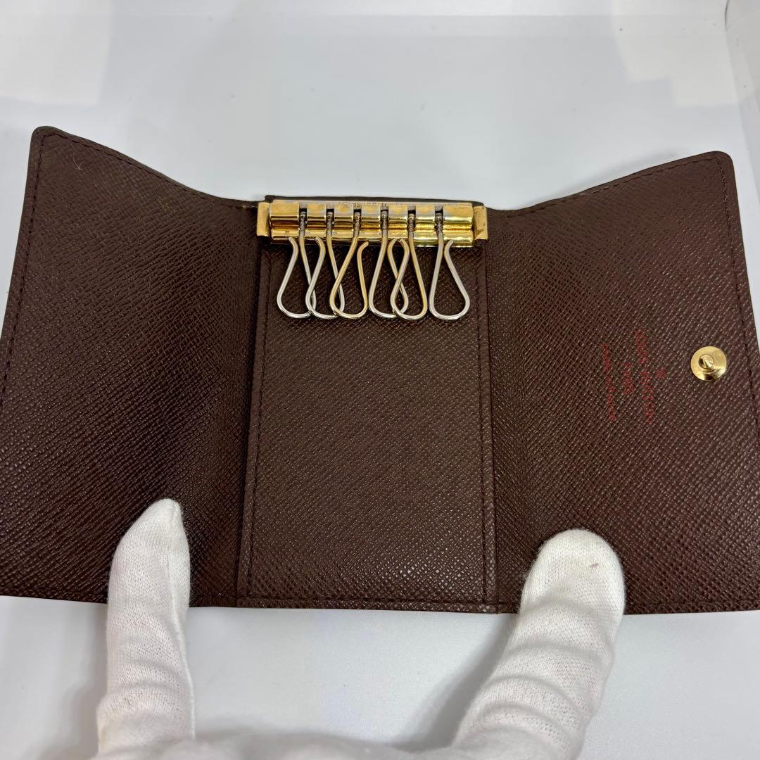 【良品】【ルイヴィトン】ダミエ ミュルティクレ6 6連キーケース キーホルダー