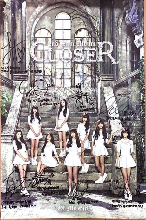 OH MY GIRL CLOSER サイン入りポスター