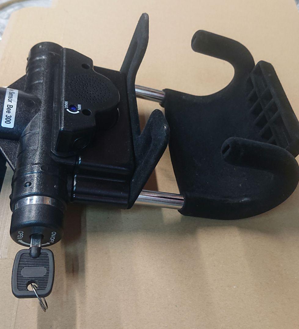 自動車 防犯対策 アラーム付ハンドルロック 加藤電機 ハイエース ランクル