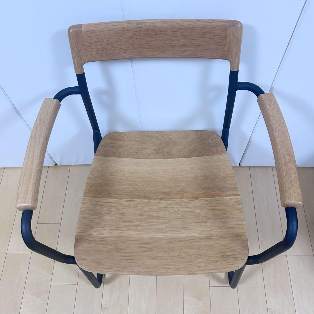 北欧　モリヨシ　Flo POKKYARMCHAR ナラ材　アーム付き　天然木希少