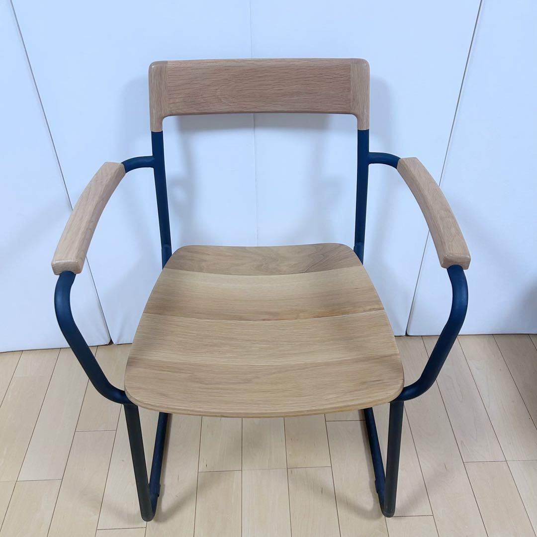 北欧　モリヨシ　Flo POKKYARMCHAR ナラ材　アーム付き　天然木希少