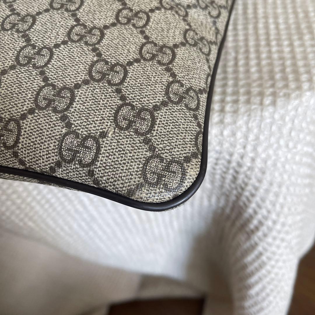 ◇ 美品 GUCCI グッチ ショルダーバッグ GGスプリーム×レザー ◇