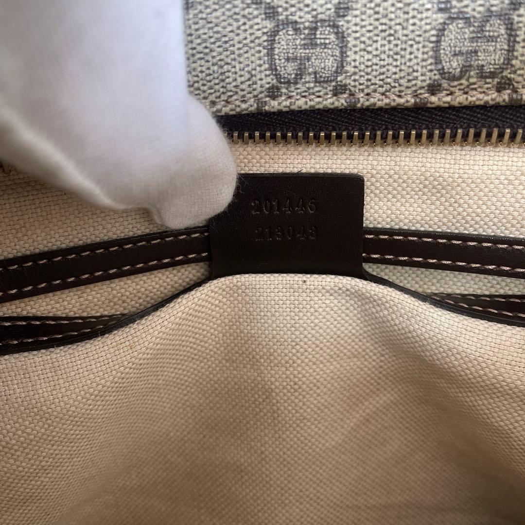 ◇ 美品 GUCCI グッチ ショルダーバッグ GGスプリーム×レザー ◇