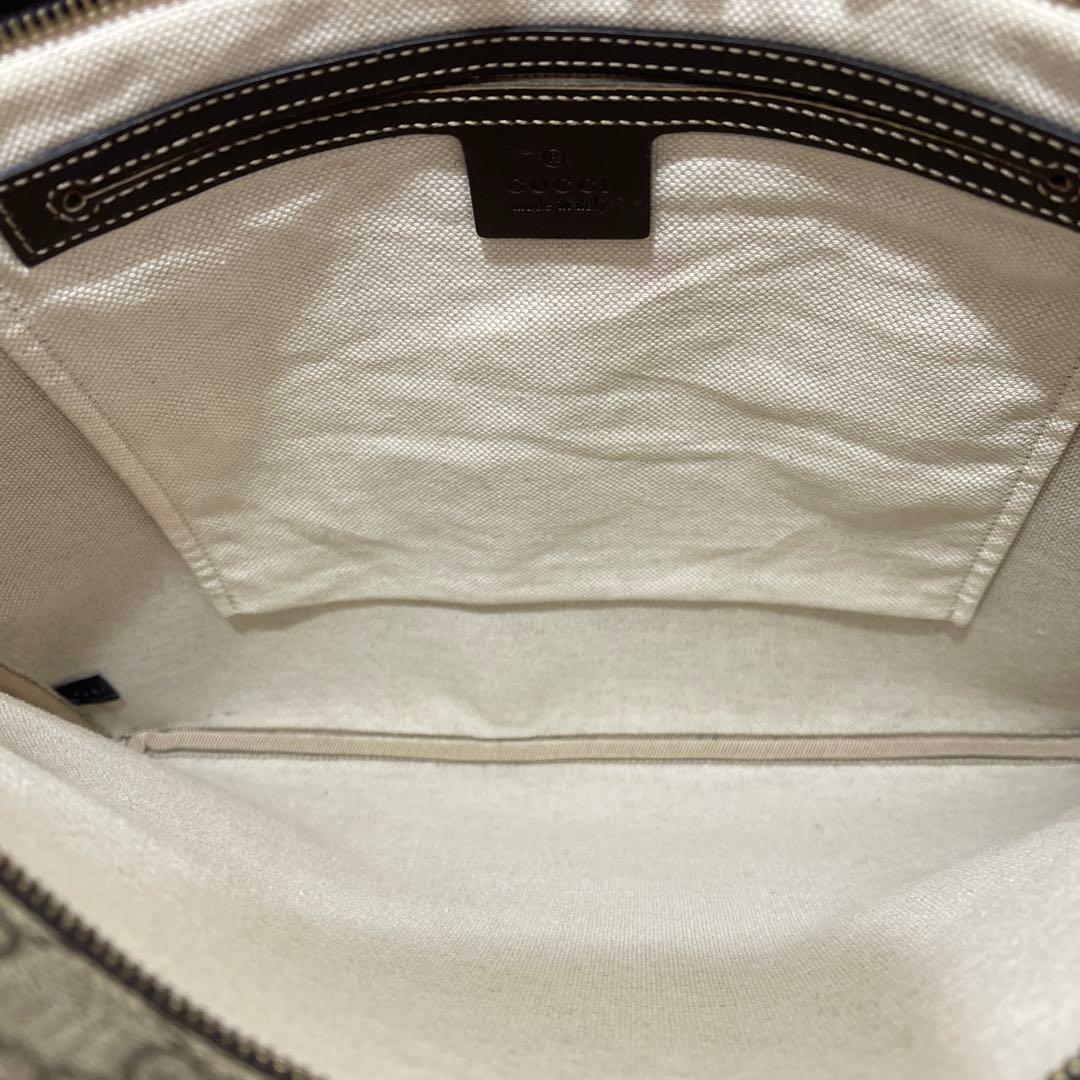 ◇ 美品 GUCCI グッチ ショルダーバッグ GGスプリーム×レザー ◇