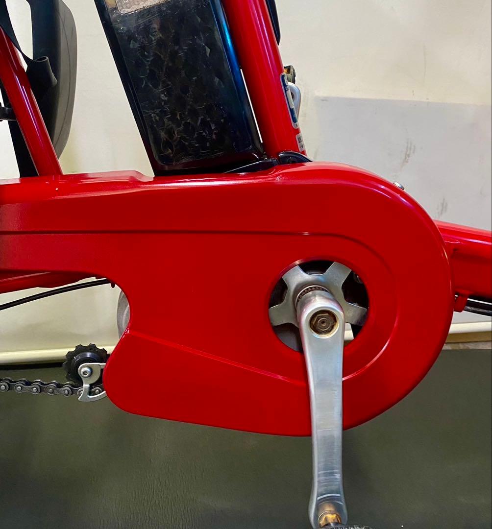 1年保証 新型　パナソニック　ギュットミニ　20インチ　赤色　電動アシスト自転車