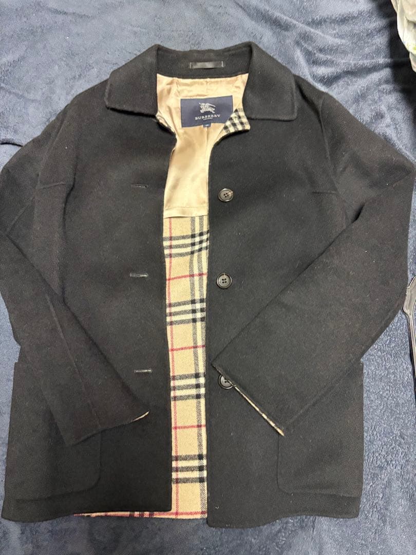 BURBERRY LONDON アンゴラ ウールコート ブラック