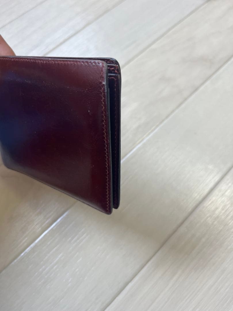 エルメス HERMES レザー 二つ折り 折財布 コンパクトウォレット ○L刻