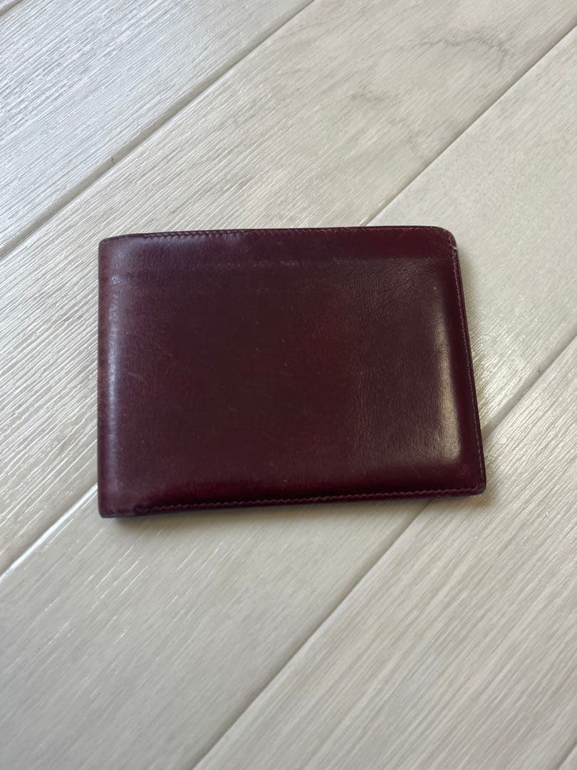 エルメス HERMES レザー 二つ折り 折財布 コンパクトウォレット ○L刻