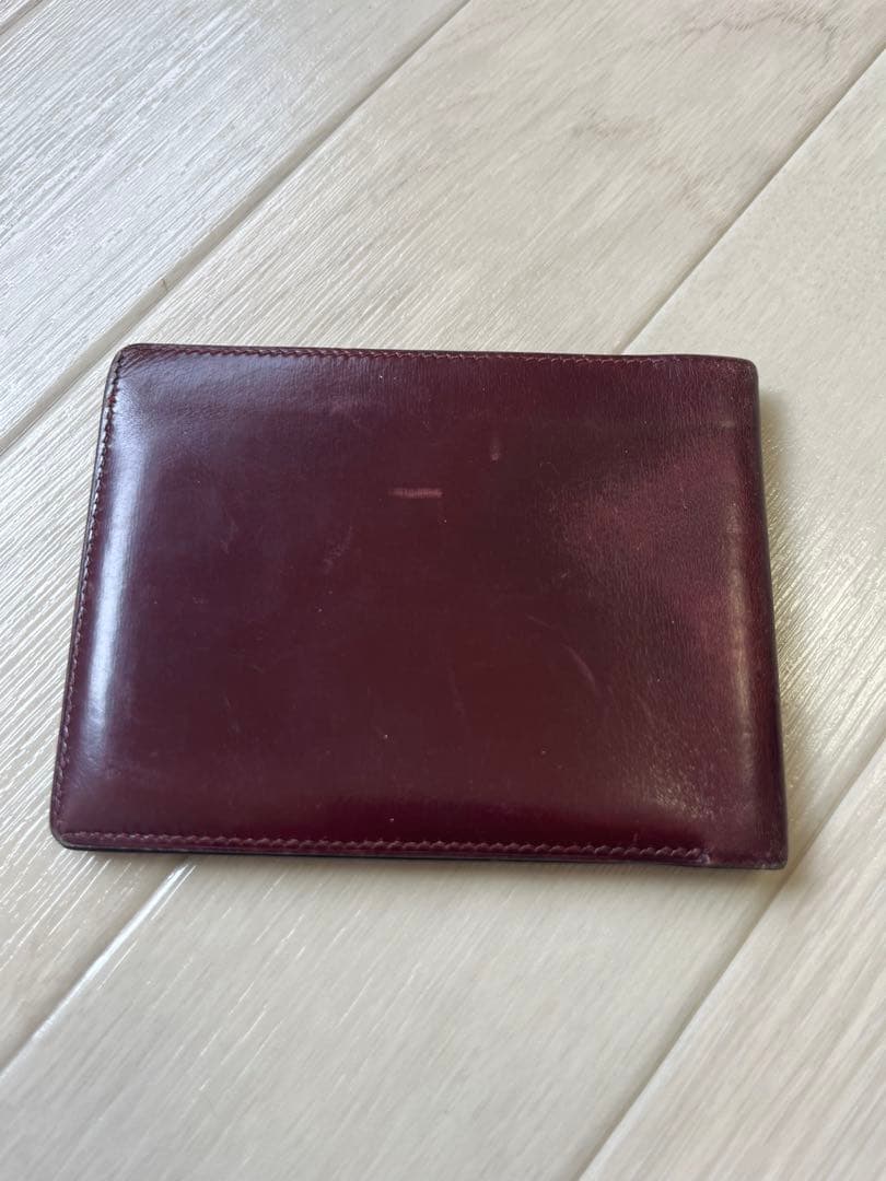 エルメス HERMES レザー 二つ折り 折財布 コンパクトウォレット ○L刻