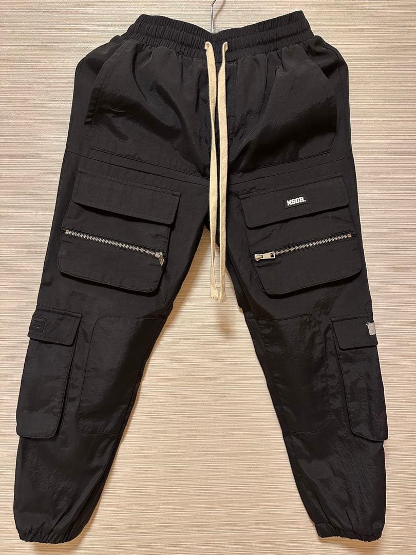 MSGR メッセンジャー ブラックカーゴパンツ