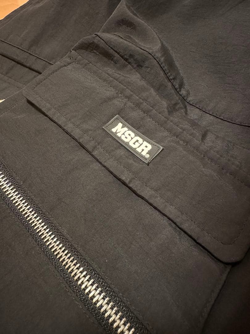 MSGR メッセンジャー ブラックカーゴパンツ