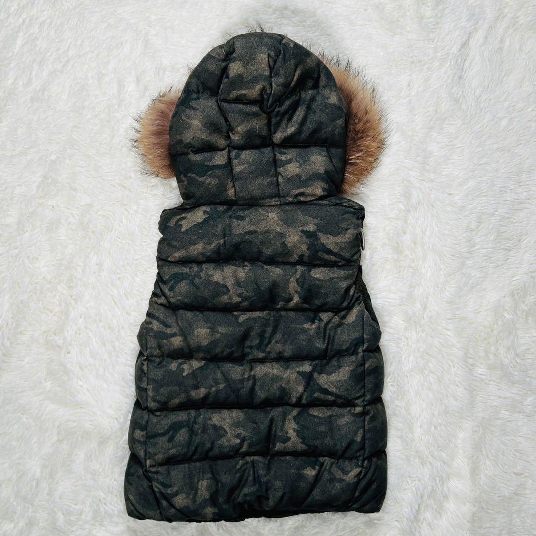 美品 TATRAS タトラス ダウンベスト カモフラ ウール シルク カーキ 1