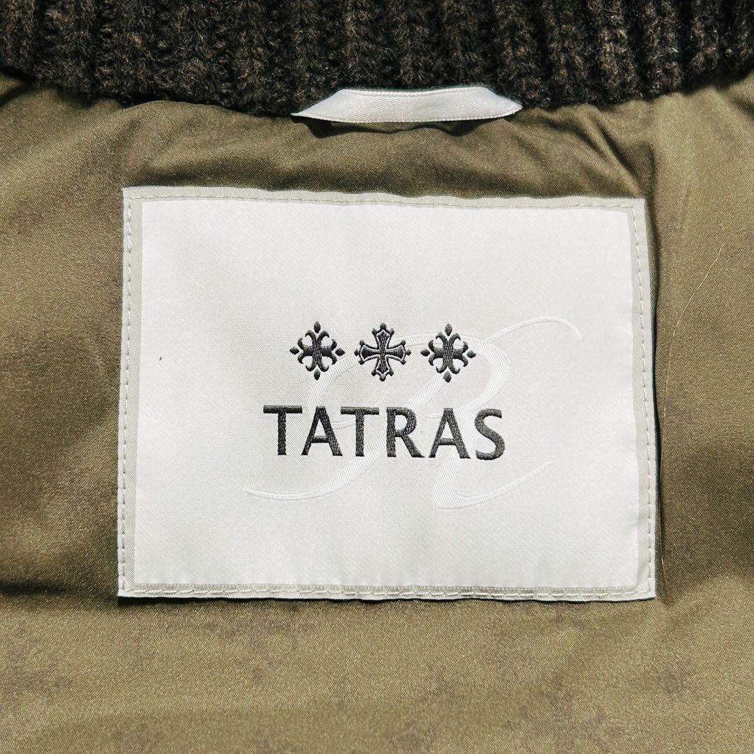 美品 TATRAS タトラス ダウンベスト カモフラ ウール シルク カーキ 1