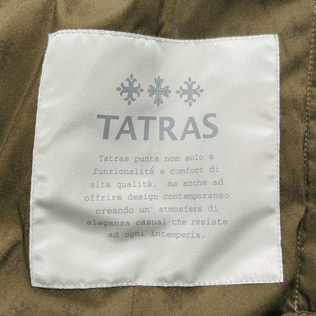 美品 TATRAS タトラス ダウンベスト カモフラ ウール シルク カーキ 1